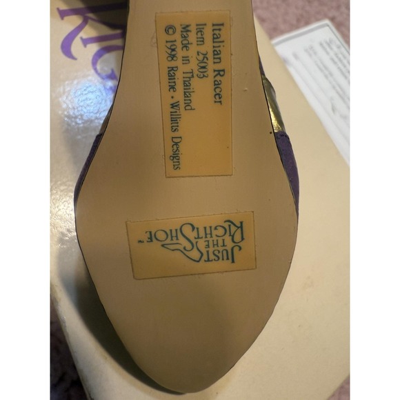 Just The Right Shoe by Raine Italian Racer Mini Shoe Figurine 1998 - Picture 7 of 16